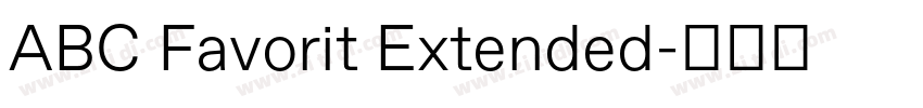 ABC Favorit Extended字体转换